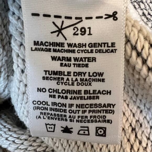 291 Venice Womens Full Zip Gray Moto Sweater Jacket Size 2 - Picture 11 of 12